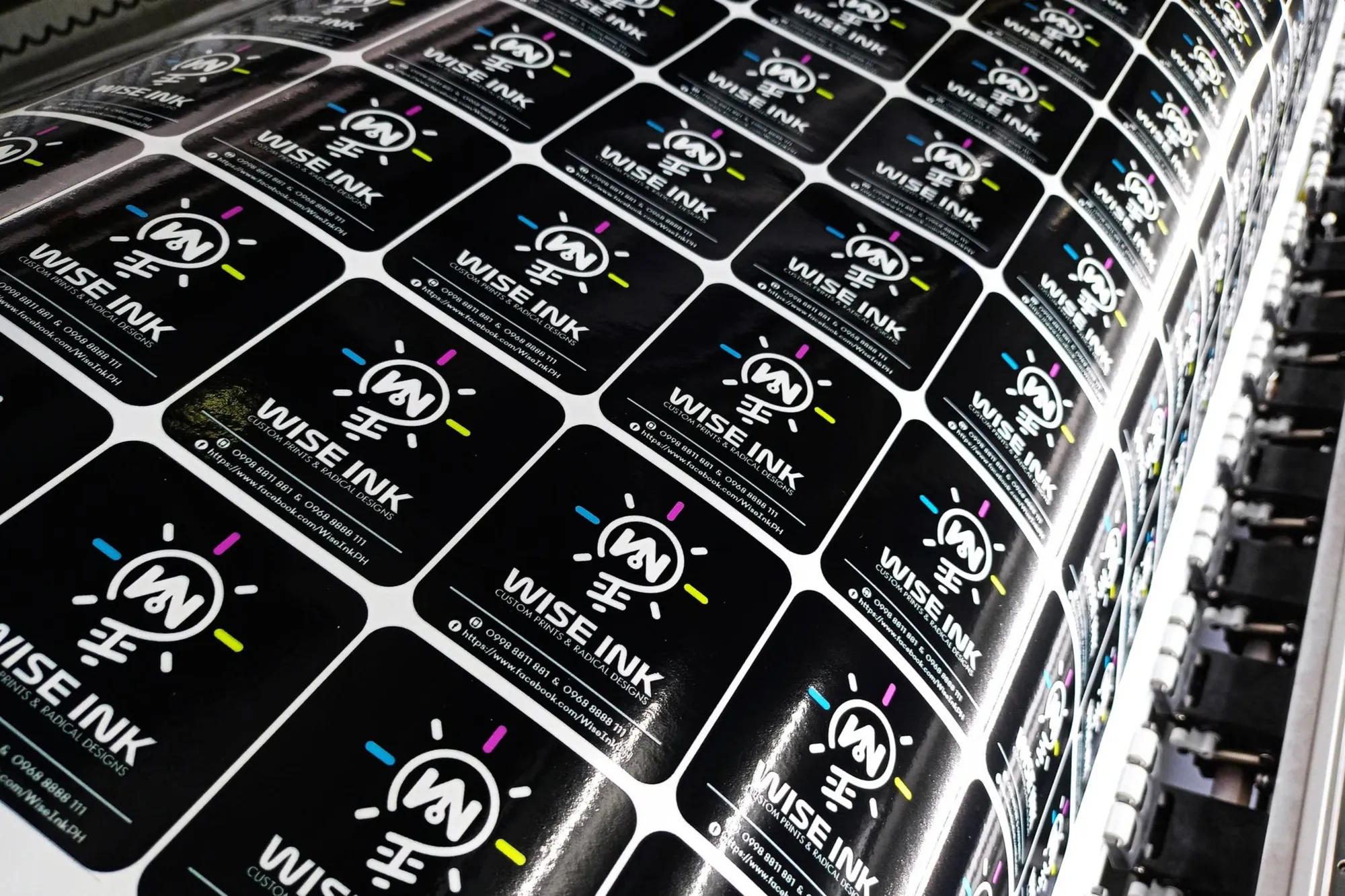 Wise Ink printing workshop with commercial equipment